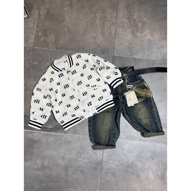 Áo bomber chữ M cho bé QCCC 67005