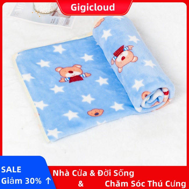 Gigicloud Chăn flannel Mềm Mại Thoải Mái Ấm Áp Chống Trượt Cho Thú Cưng