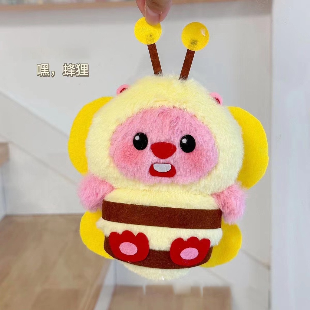 Diy Loopy Dễ Thương Đồ Chơi Nhồi Bông Hình Chú Ong  Đáng Yêu