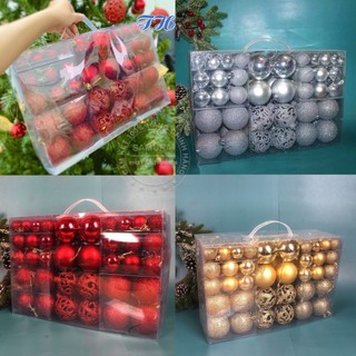 Hộp 100 Quả Châu 3-4-6cm Dùng Trang Trí Cây Thông Noel, trang trí giáng sinh đủ kích thước to nhỏ