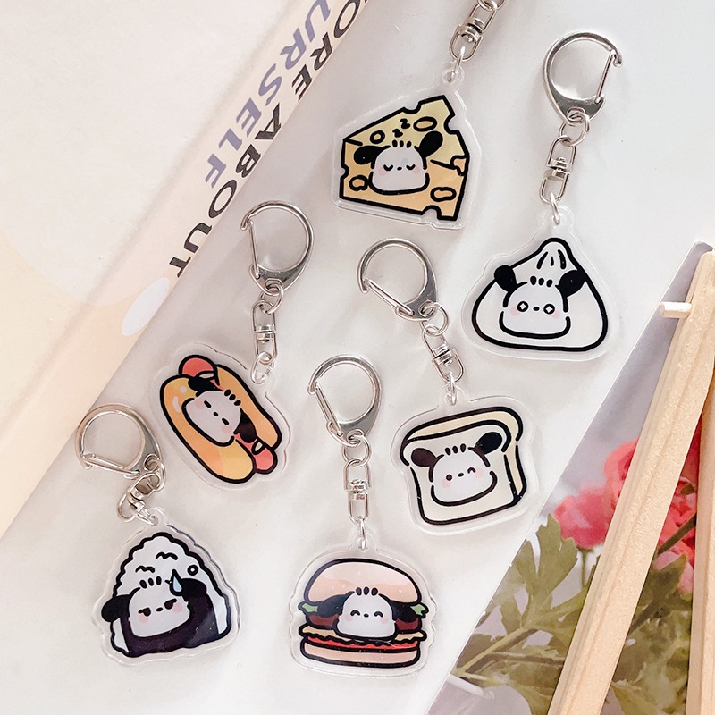 SANRIO Dễ Thương Móc Khóa Hình Bánh macaron Đáng Yêu