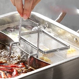 Giỏ trụng mỳ/ vớt/ nhúng lẩu có tay cầm chống nhiệt
