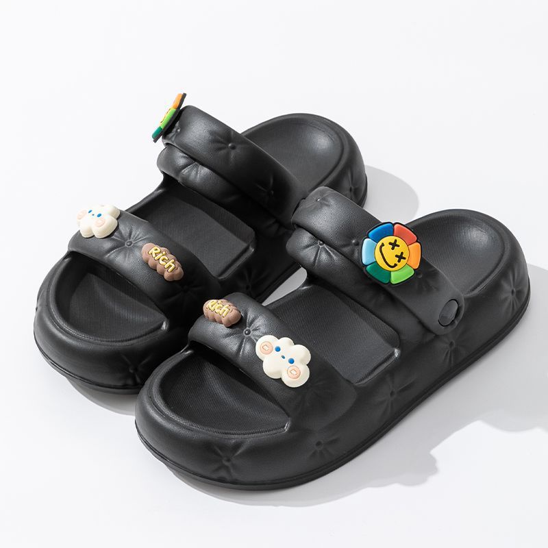 Dép Sandal Nữ Đế Mềm Chống Trượt Tặng Kèm Sticker Cute
