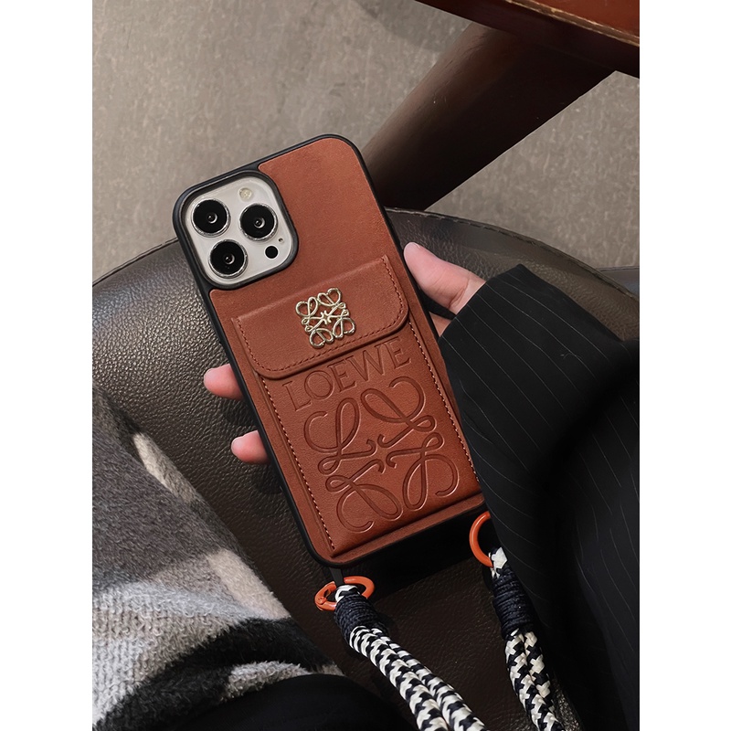 Ốp Điện Thoại iphone 15 pro max 14 13 12 14 pro max iphone 11 Dạng Ví Có Ngăn Đựng Thẻ Và Dây Đeo Vai Cho