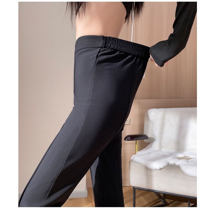 Quần Dài Nữ Màu Đen Lưng Cao 40-100kg c11905