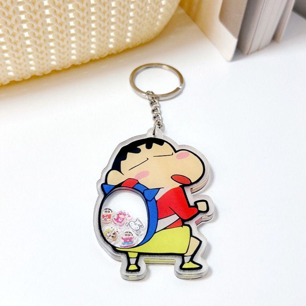 Bliss nohara shiro Móc Chìa Khóa mini Bằng acrylic Hình Cậu Bé Bút Chì shin-chan Nhiều Màu Phong Cách Hàn Quốc Dễ Thương Làm Quà Tặng Cho Trẻ Em