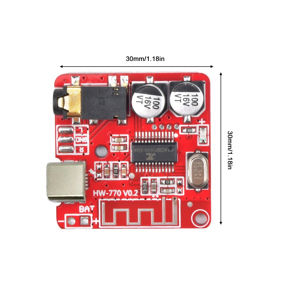 Bảng Mạch Giải Mã Gaqee 3.7-5v bluetooth 4.1 mp3 Thẻ