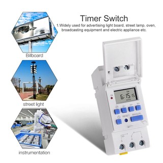 PK SINOTIMER 220V Weekly 7 Days Digital Programmable Timer Switch Relay Control