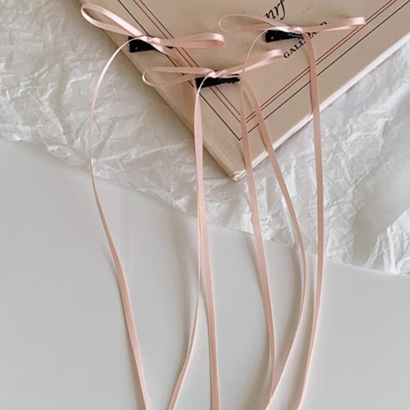 Ivy Kẹp Tóc Ruy Băng Mềm Mại Thời Trang Đáng Yêu Cho Nữ outf