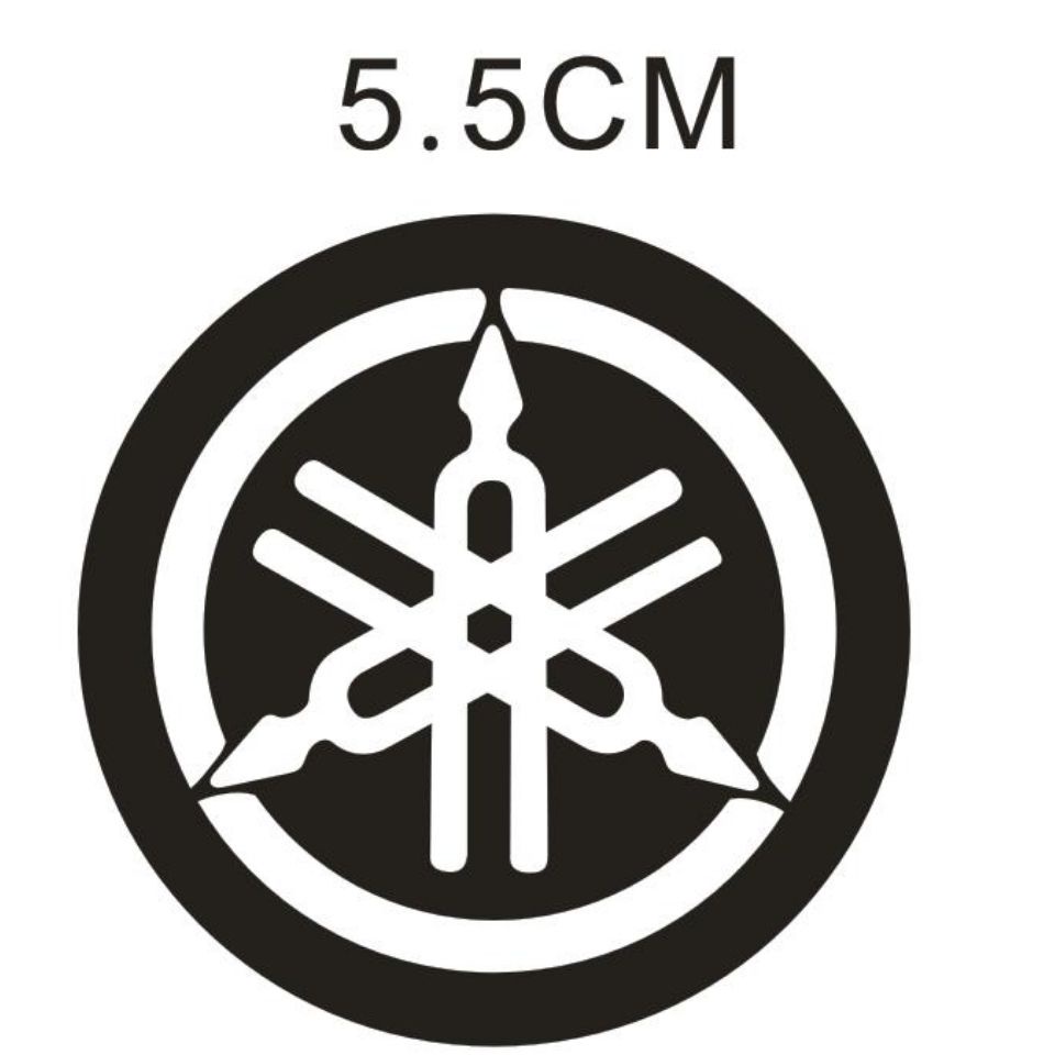 [Chống Thấm Nước] Logo Yamaha Logo Kim Loại Miếng Dán Decal Logo Nhôm Yamaha Tròn Logo Chỉnh Dĩa Log