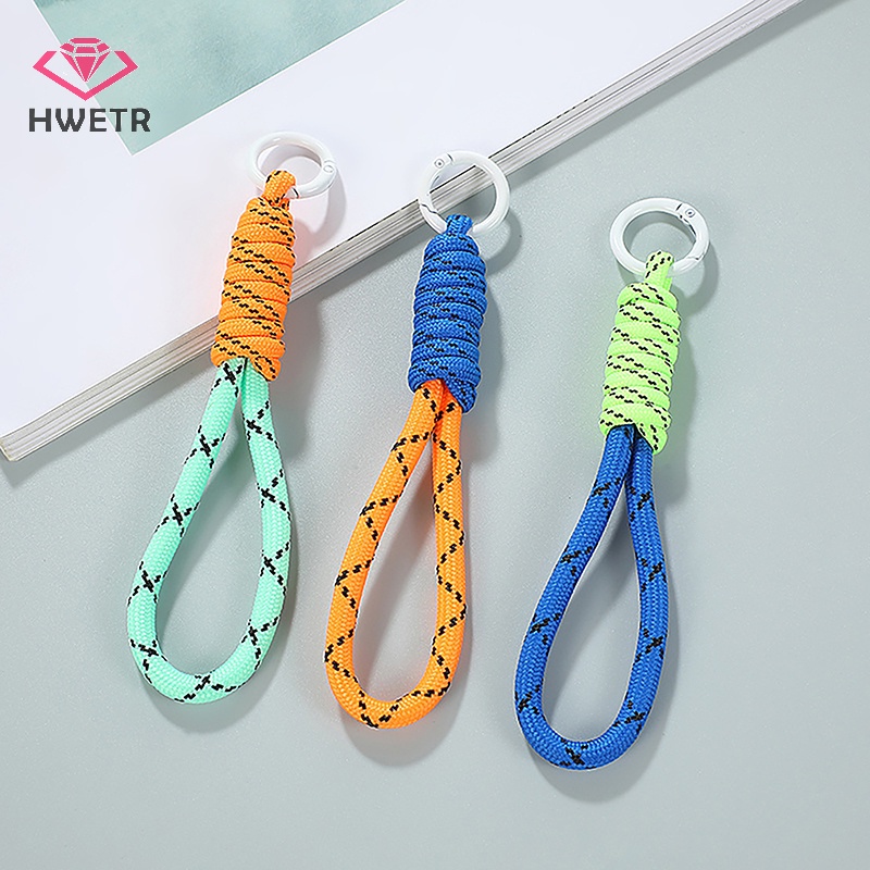 Dây Lưới Màu Huỳnh Quang Treo Túi Xách / Móc Khóa Mới