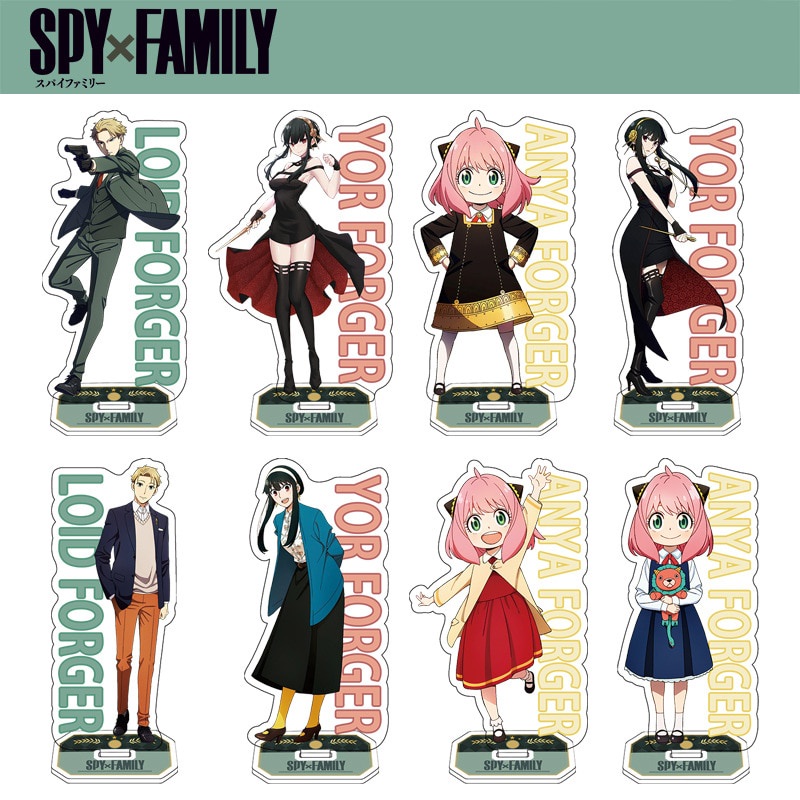 Mô hình Standee Popular Anime SPY X FAMILY Twilight Yor Forger Anya Forger để bàn tượng nhựa acrylic