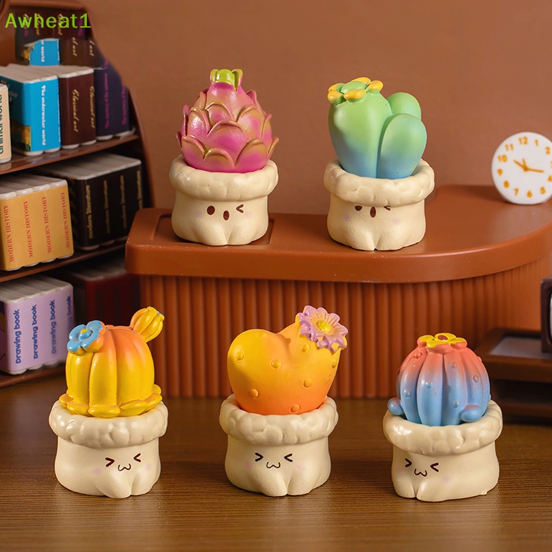 Chậu Cây Xương Rồng Mini Trang Trí Xe Hơi Mới