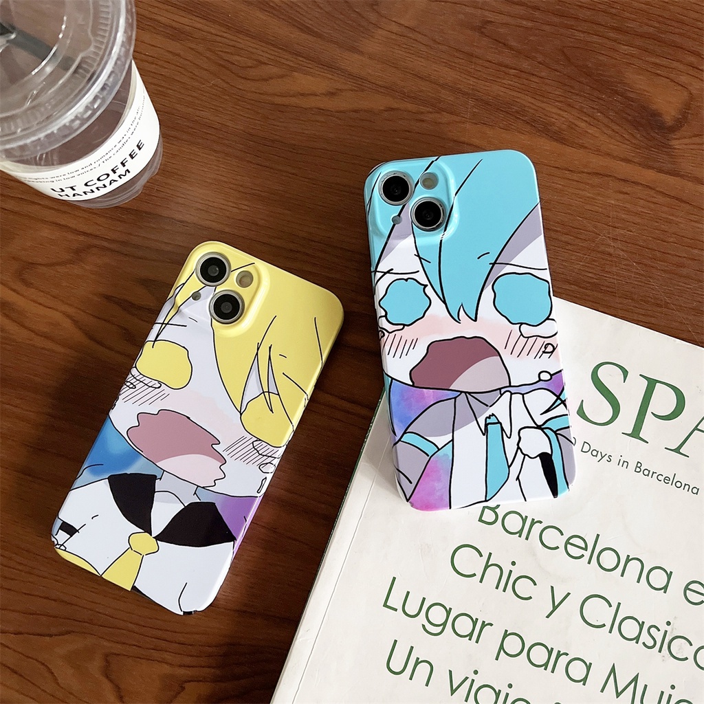 Hoạt Hình Ốp Điện Thoại Hình hatsune Miku Hai Chiều Cho iphone14promax apple 13