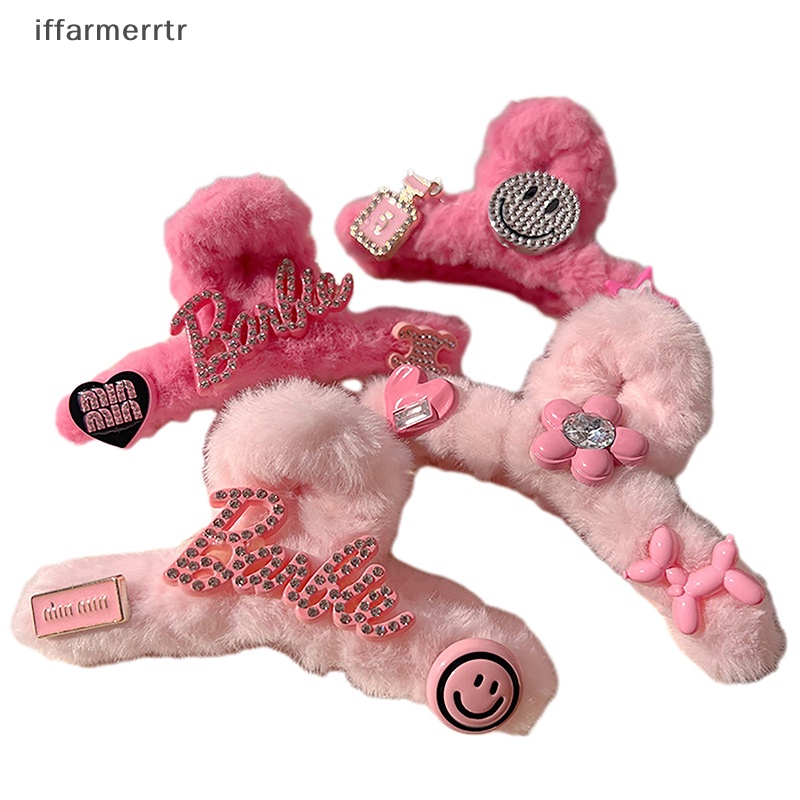 Kẹp Càng Cua Cá Mập Nhồi Bông Màu Hồng Đáng Yêu Thời Trang Cho Nữ