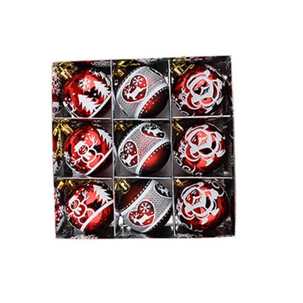 Set 9 Trái Châu Trang Trí Cây Thông Noel