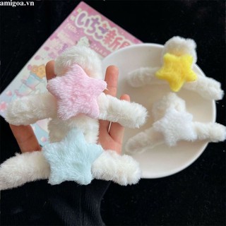 ✨✨kẹp tóc hình ngôi sao bằng lông nhung dễ thương xinh xắn
