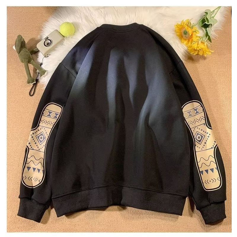 Áo Thun Tay Dài Cổ Tròn Dáng Rộng Thời Trang Cho Nam Giới size m-8xl