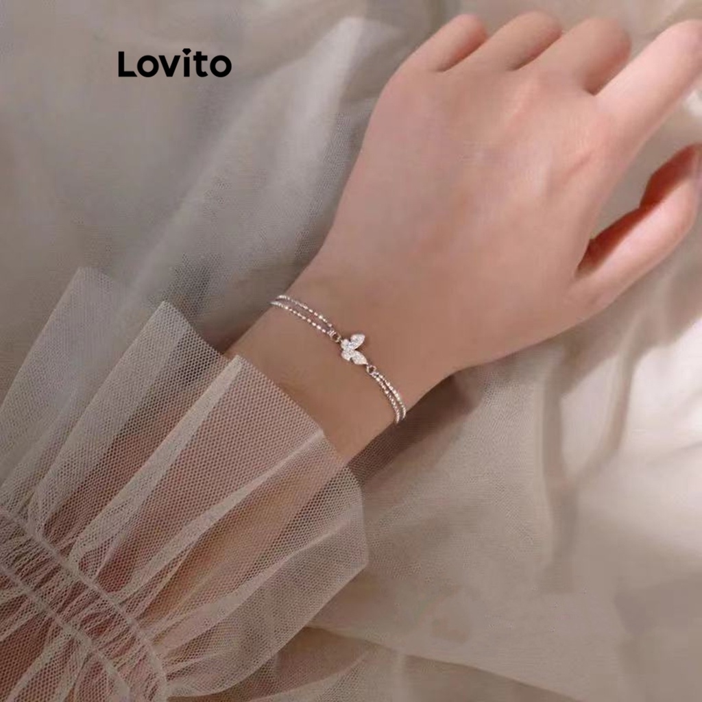 Lovito Vòng tay bướm thông thường cho nữ LNA28201