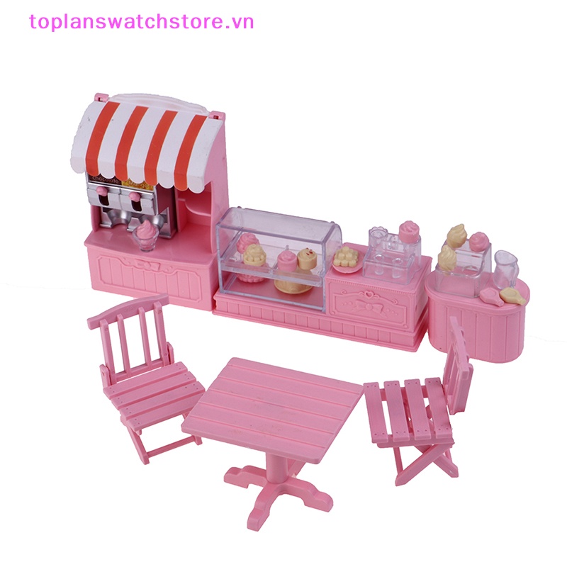 Toplanswatchstore Mô Hình Tủ Đựng Bánh Kem mini Tỉ Lệ 1: 12 Trang Trí Nhà Búp Bê vn