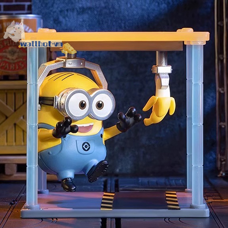 Wallhot > Đồ Chơi Mô Hình Hộp Quà Tặng Sinh Nhật Huyền Bí Mẫu pop mart minions at work