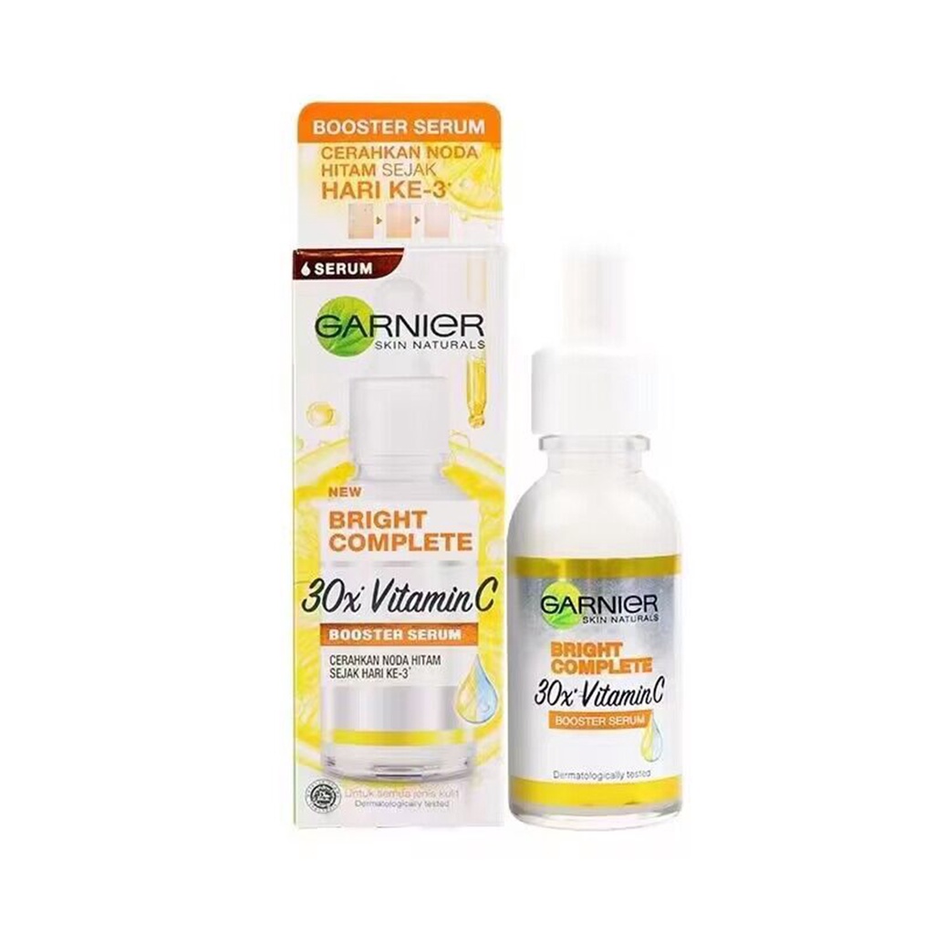Vog 30ml Vitamin C Booster Serum Garnier Bright Complete Nicotinamide Bright Skin Tone Essence Fade Acne Mark