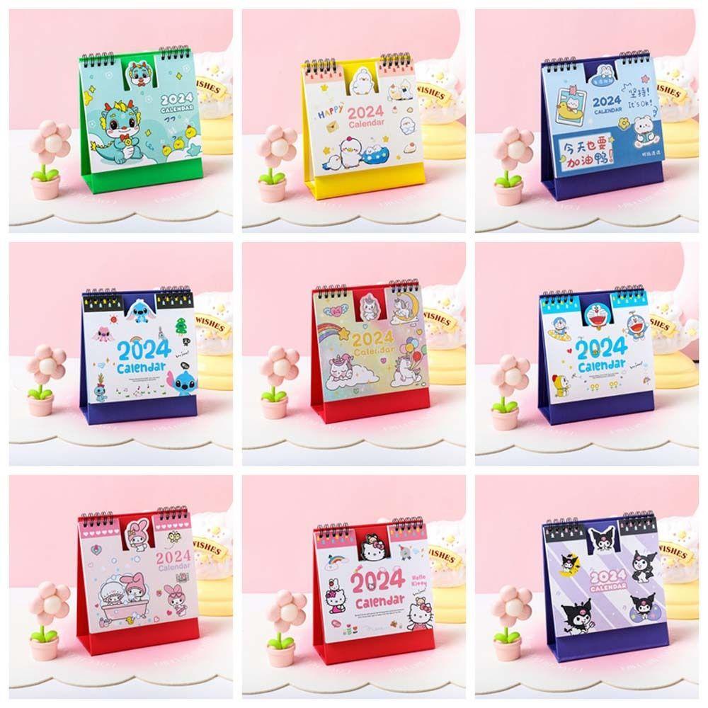 Lịch Để Bàn 2024 Họa Tiết Hoạt Hình doraemon Dễ Thương Dùng Làm Quà Tặng Cho Học Sinh / Văn Phòng