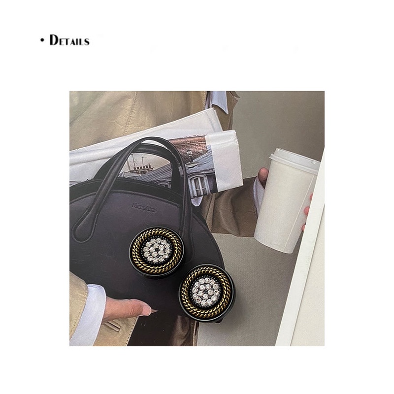 Set 5 Nút Áo Hình Hoa Đính Đá Phong Cách retro 18 / 20 / 25mm