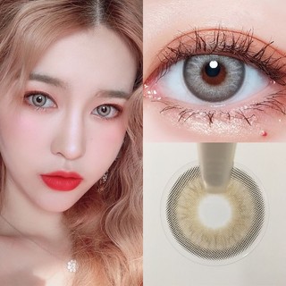 1 cặp kính áp tròng màu xám 14mm