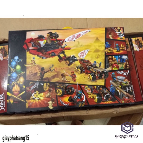 Bán LEGO Ninjago Land Bounty Pack 4021 Cỗ Xe Tăng Sa Mạc của các Ninja 1272 mảnh