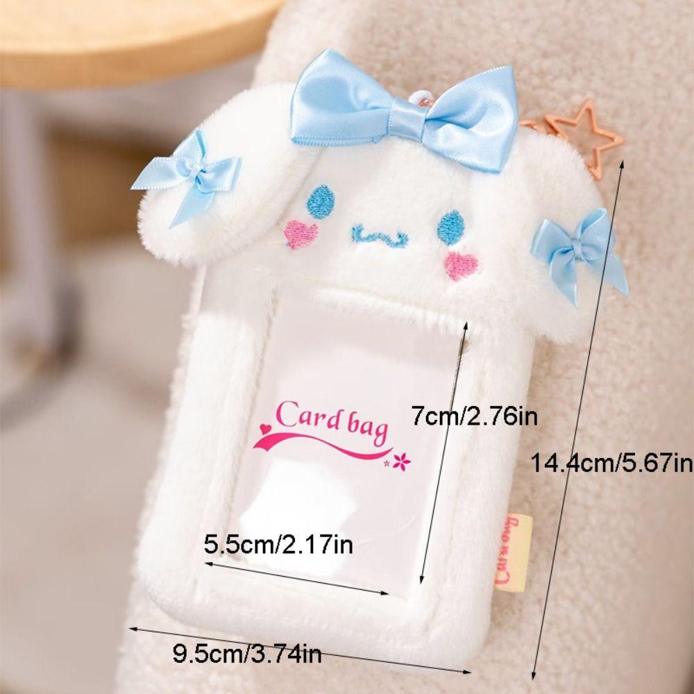 Giá Đỡ Thẻ id / Thẻ Xe Buýt Bằng Vải Bông Phong Cách Hàn Quốc ins Kèm Móc Khóa Bảo Vệ