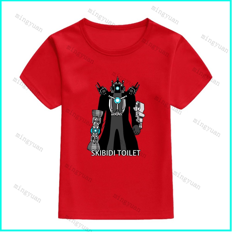 Áo Thun Unisex Tay Ngắn Dáng Rộng In Hình Mingyuan Titan Cameraman Mejorado Cho Thanh Thiếu Niên