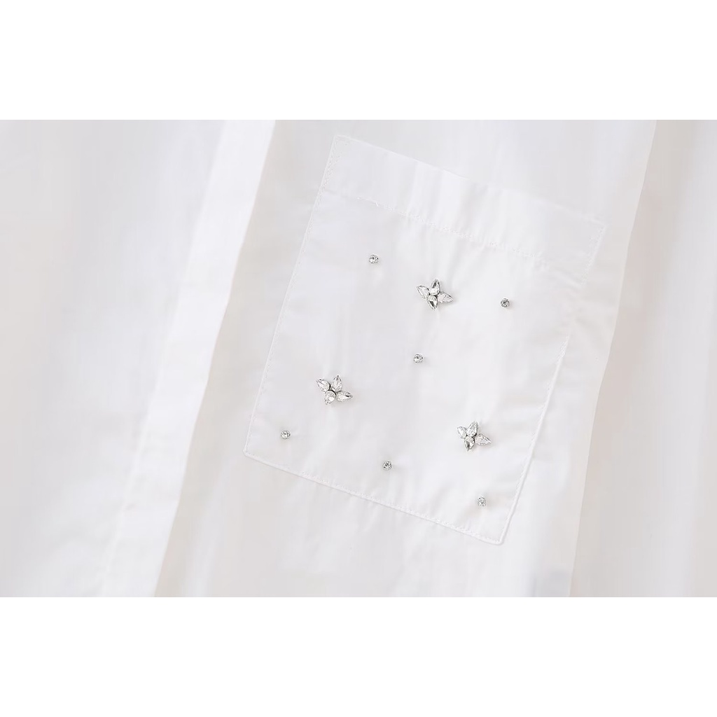 4056 2023 Phụ Kiện Trang Trí Áo Sơ Mi poplin Nhân Tạo