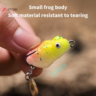 Mồi Câu Cá Giả Ếch Sấm Sét 2.5cm 3g Màu Đen
