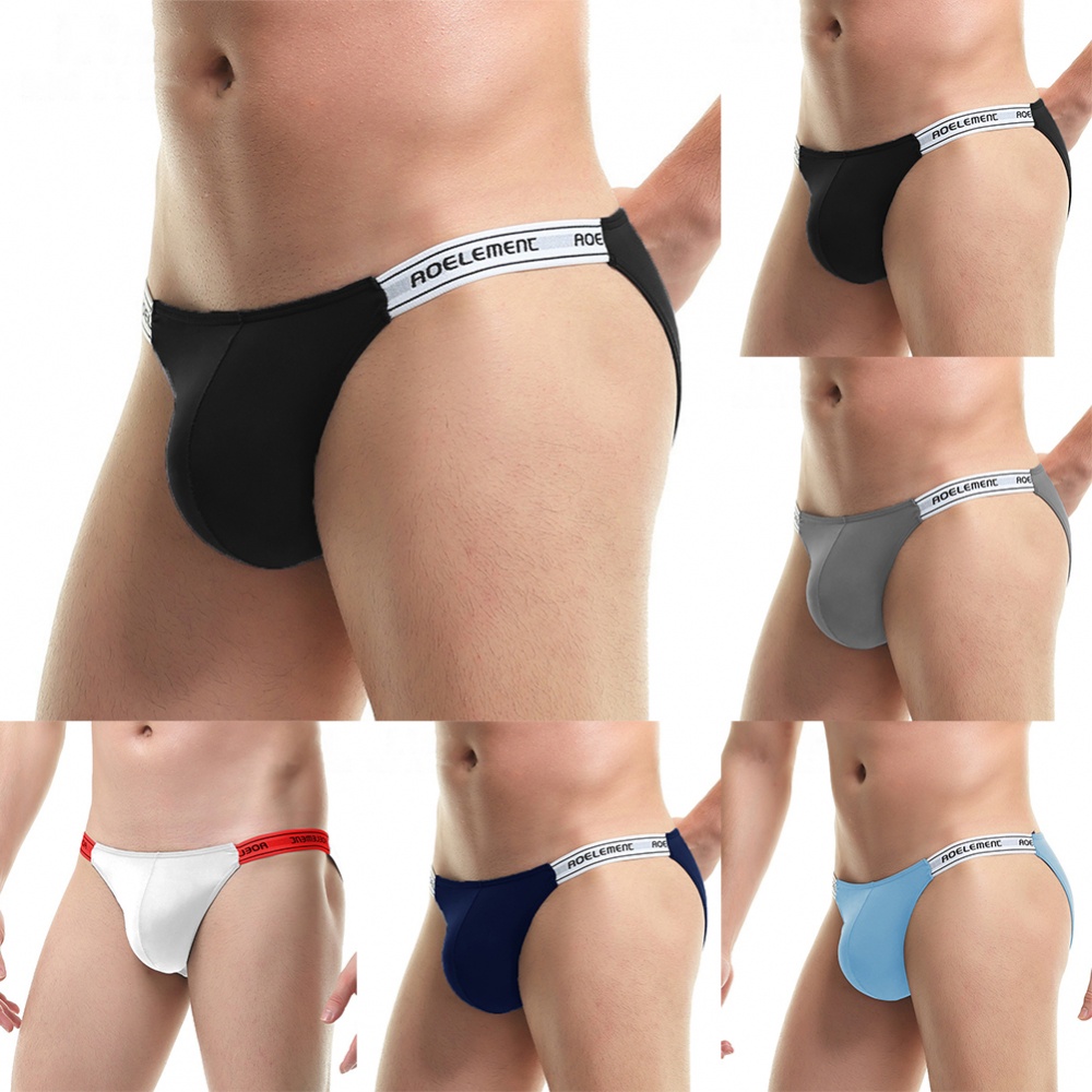 Quần Lót Lụa Thoáng Khí Lưng Thấp Có Túi Nâng Chữ u