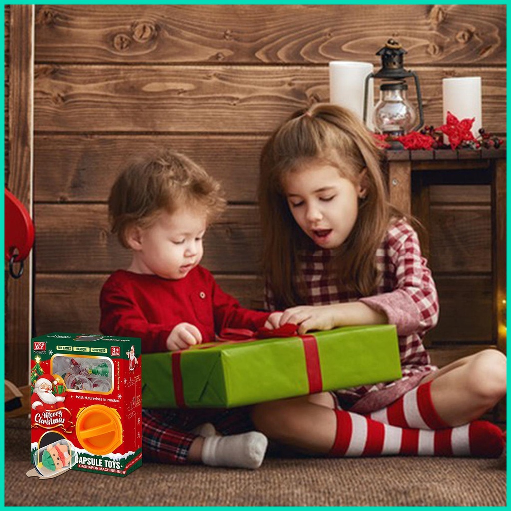 Dễ Thương Máy Rút Trứng 6 Quả Trứng Đồ Chơi Giáng Sinh