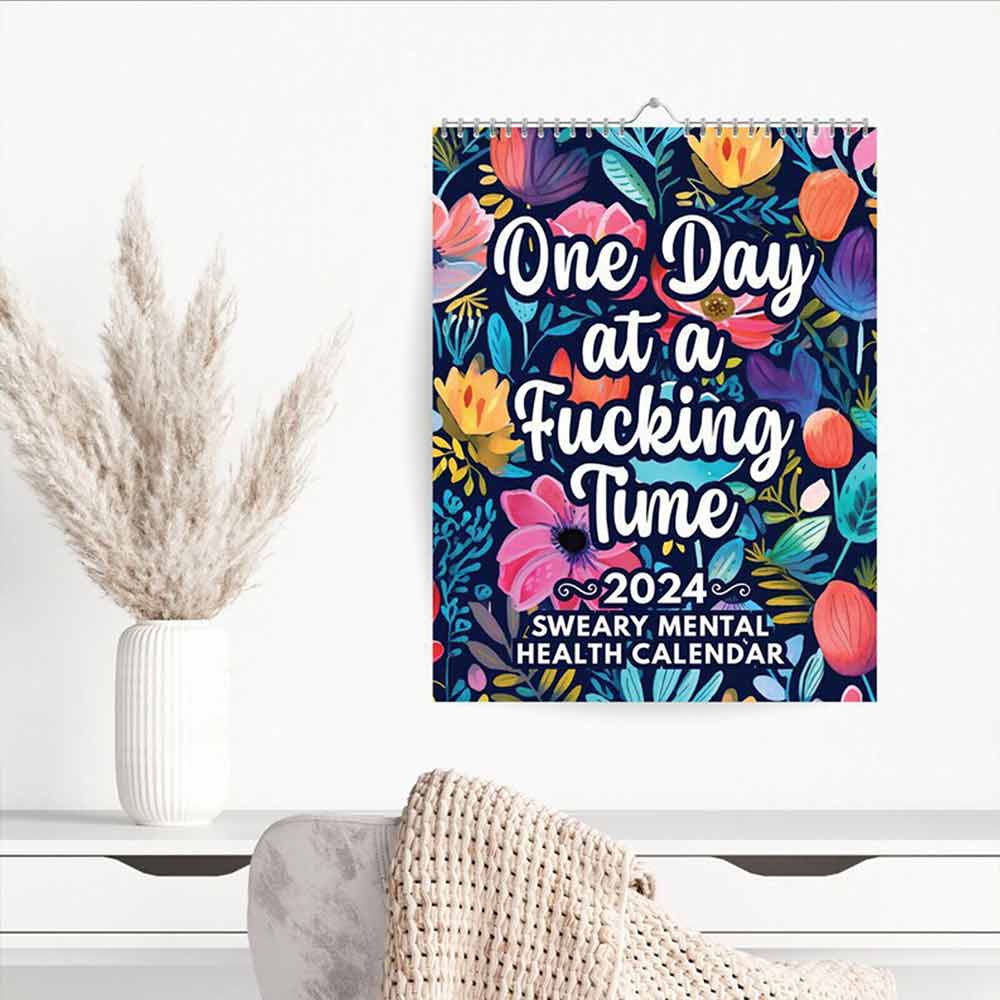 Monthly Wall Calendar Mental Health 2024 Monthly Planner Funny Paper Hangable Multifunctional Wall Planner for tongmy