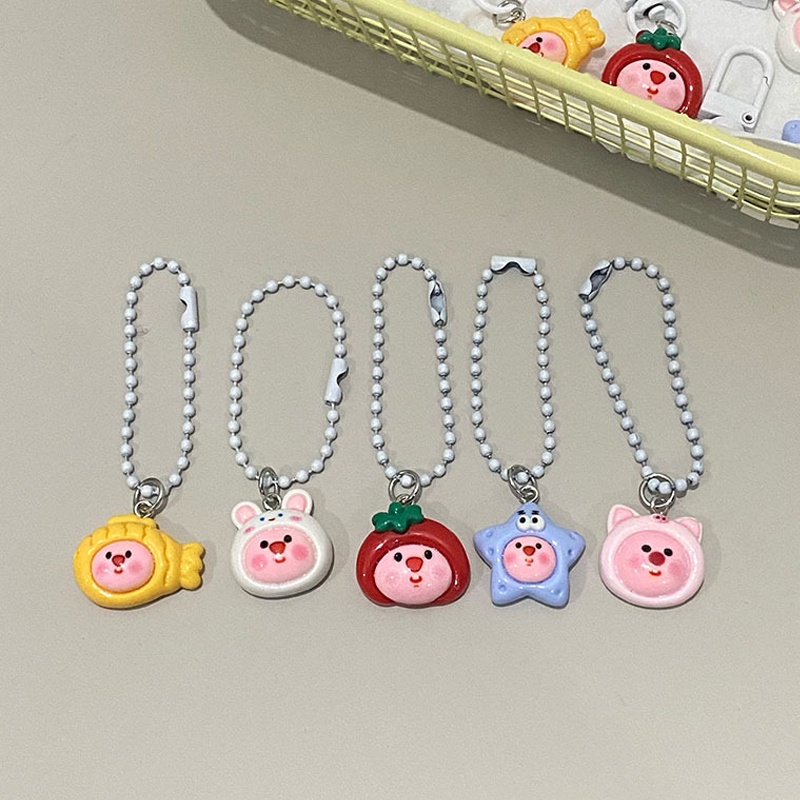 Móc Chìa Khóa mini Họa Tiết Hoạt Hình Màu Sắc Ngọt Ngào Xinh Xắn