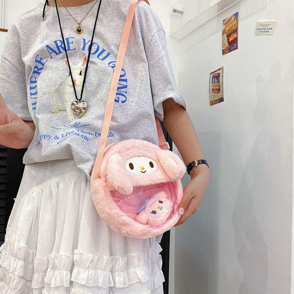 Túi Đeo Vai Chéo Đựng Tiền Xu kuromi Bằng pvc Trong Suốt Họa Tiết Hoạt Hình my melody dalton kuromi Dễ Thương Có Thể Nhìn Thấy Cho Trẻ Em