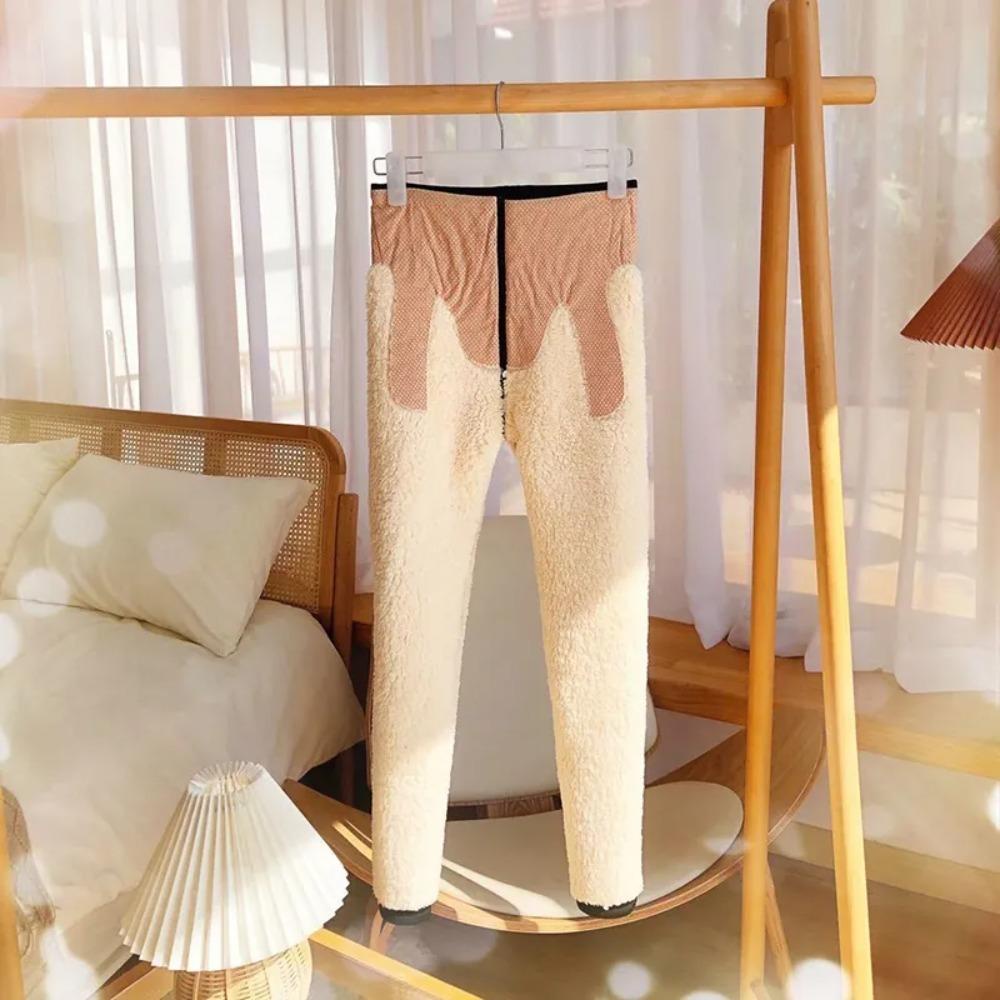 Quần Legging Lông Cừu Dày Dặn Lưng Cao Thoải Mái Hợp Thời Trang # 20 °C Quần Dài Cách Nhiệt Giữ Ấm Thời Trang Cho Nữ