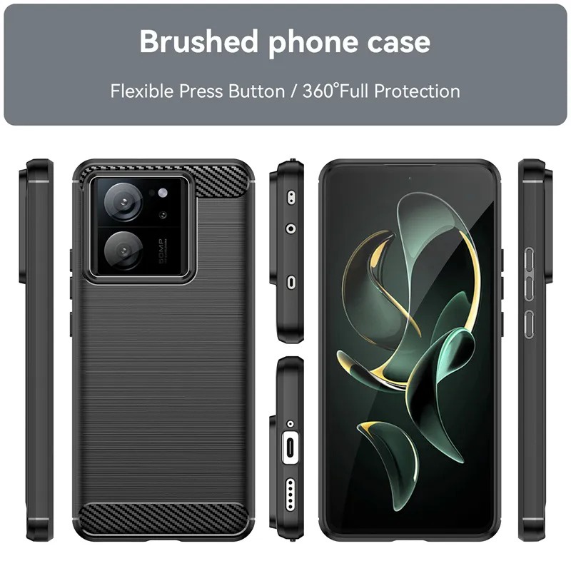 Ốp Lưng Sợi Cacbon Xước Bảo Vệ Cho Điện Thoại xiaomi 13t pro xiaomi mi 13t pro mi 13t pro
