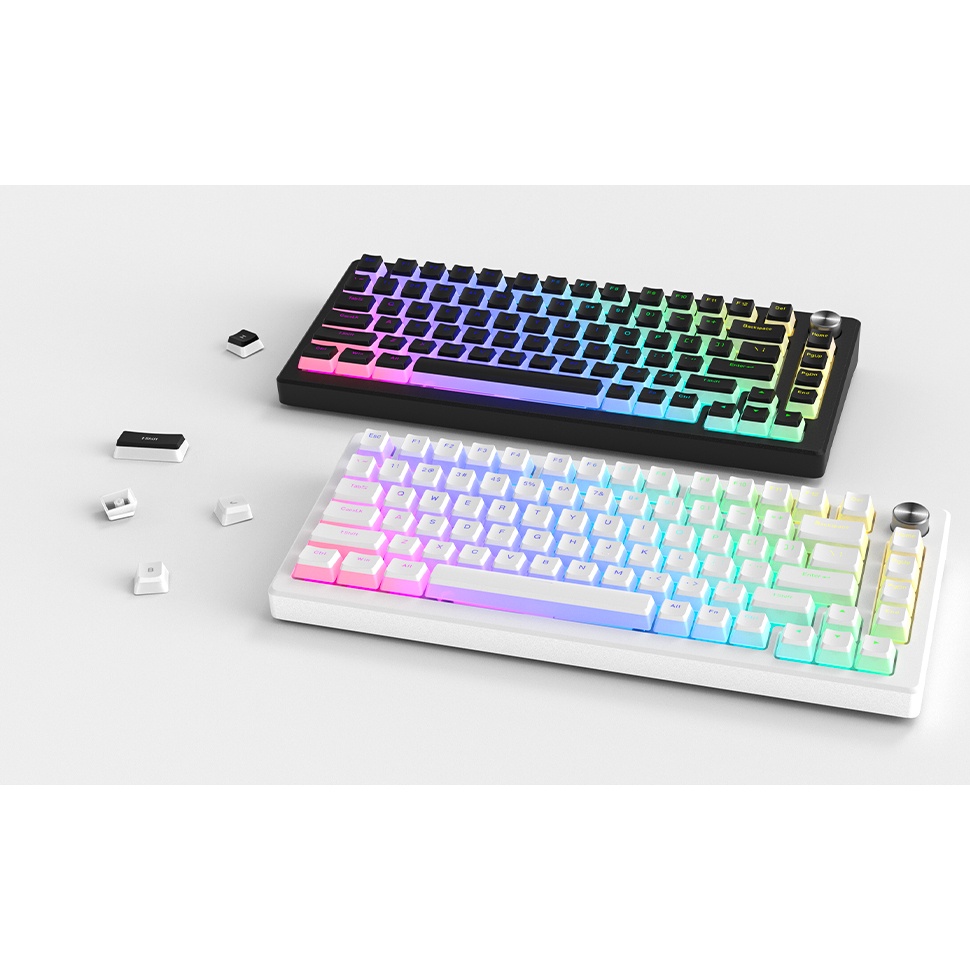 Keycap pudding nút bàn phím cơ xuyên led nhiều màu