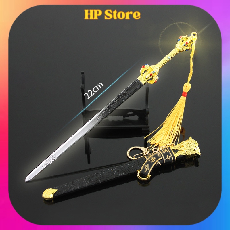 Mô hình Trấn Ma Xích dài 22cm bằng Kim Loại Cao Cấp Siêu Đẹp mô hình Naraka Blade Point trưng bày trang trí