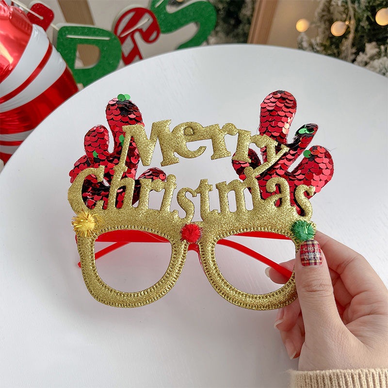 Mắt Kính js-Cristmas Dễ Thương Trang Trí Tiệc Giáng Sinh Cho Bé