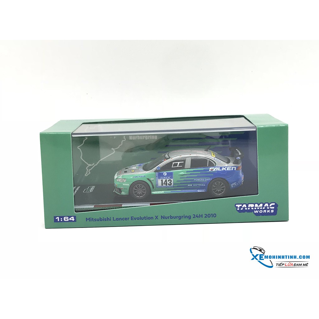 Xe Mô Hình Mitsubishi Lancer Evolution X Nurburgring 24H 2010 Quadder/Bernhart/Matsui/Bade