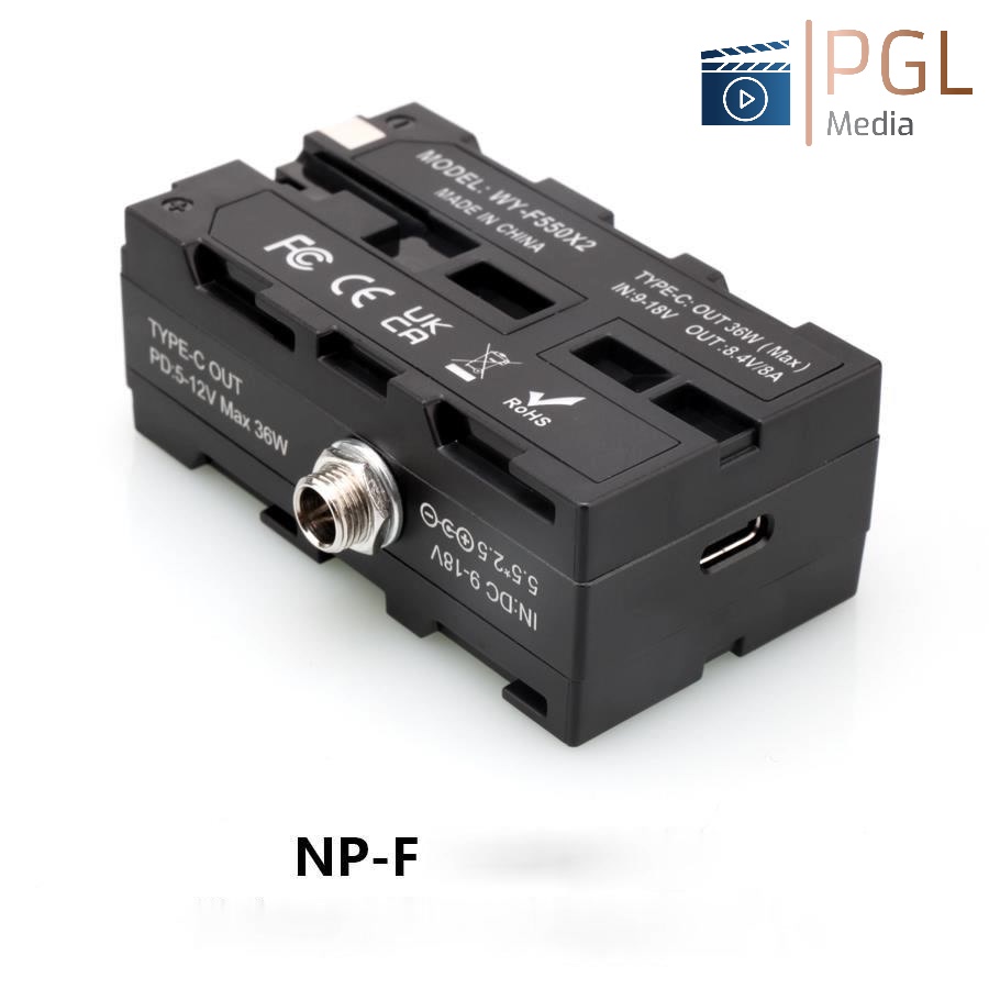 Pin ảo analog hai mặt D-TAP đến NP-F550/F970/F75