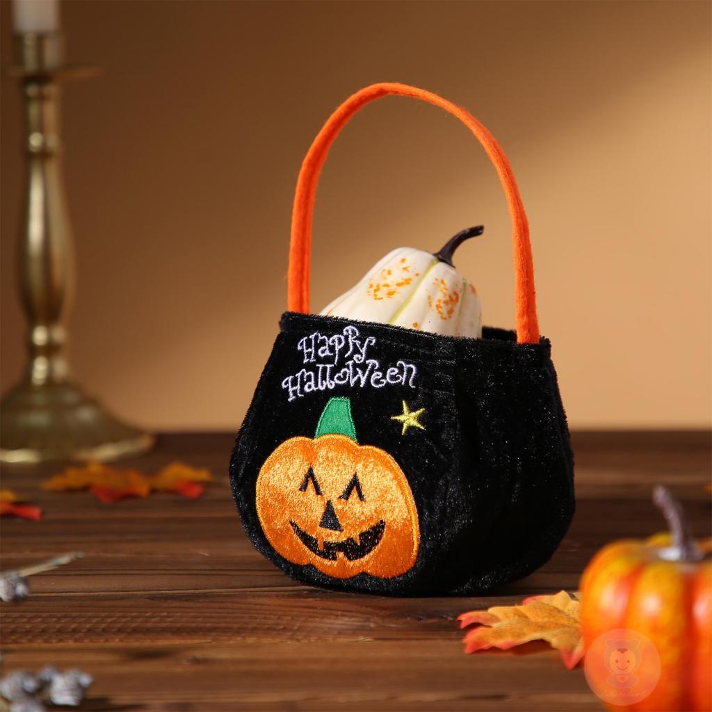 Laa6-túi Xách Tay Họa Tiết Bí Ngô / Ma Hoạt Hình halloween Cho Trẻ Em