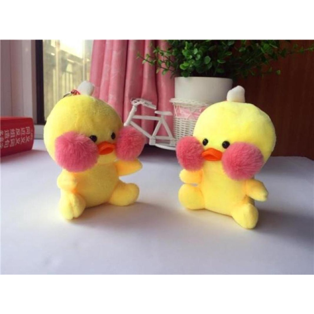 Thú Nhồi Bông Hình Chú Vịt Vàng Nhỏ Nhắn Dễ Thương