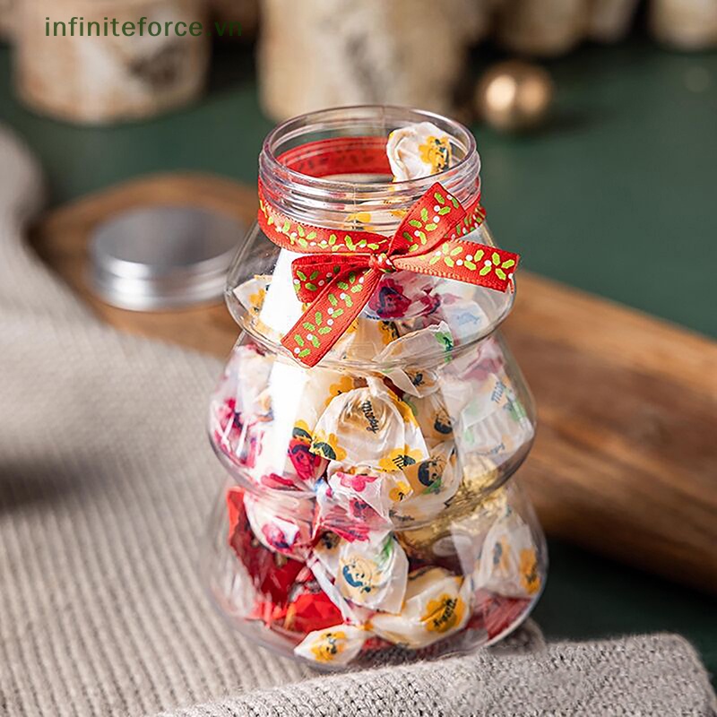 Lọ Đựng Bánh Kẹo 500ml diy Hình Cây Thông Giáng Sinh