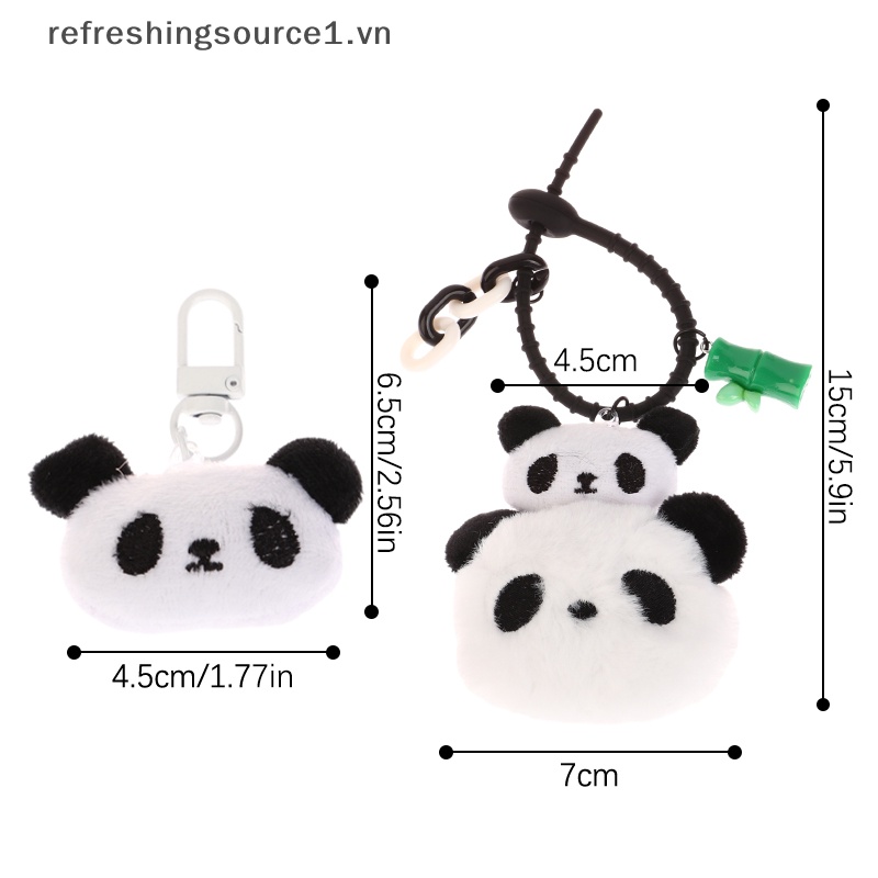 Móc Khóa Gấu Trúc Nhồi Bông Dễ Thương 1.vn}